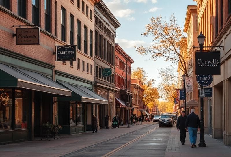 Downtown Fargo North Dakota community scene